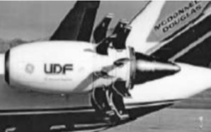 UDF instalado en un avión de ensayos