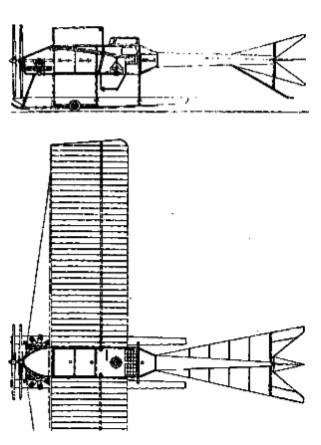Avión bimotor y doble hélice