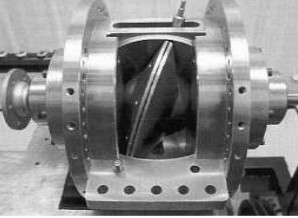 Sección de un motor Nutating real