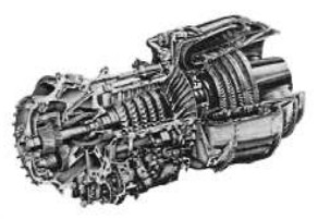 Sección de la Lycoming T-53