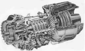 Sección del Lycoming T-53-L-13