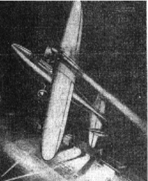 Avión mixto hélice-cohete de M. Valier, proyecto