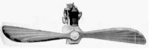 Maximotor con hélice, vista frontal