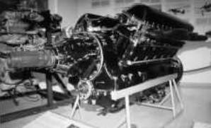 Mikulin AM-35N, expuesto en un Museo