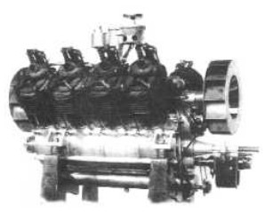 Renault V8 desnudo con ventilador doble