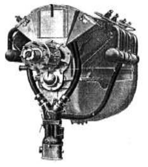 Vista frontal del Renault V8C