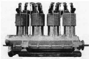 Four-cylinder Darracq engine