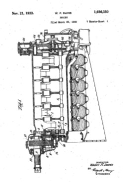 Patent page of W. F. Davis