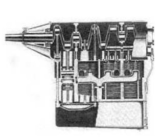 Construction detail of the Dawn A model