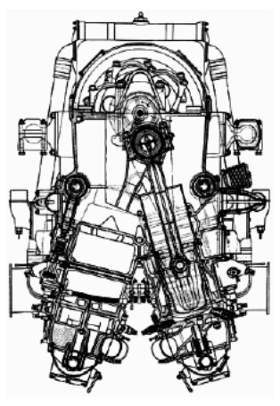 Deschamps, Engine cross-section