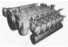 View of the 12-cylinder Diesel Dewag