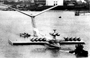 Ten Dobrynin VD-7 engines on an Ekranoplane