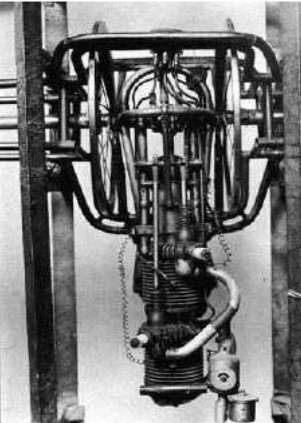 Vista efectiva de un motor Dufaux de 1912