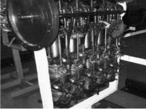 Ilustración más amplia del motor Dufaux de 20 cilindros