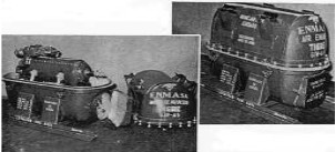 Elizalde Tigre engine in metal container