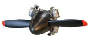The EWAK engine with propeller and hub