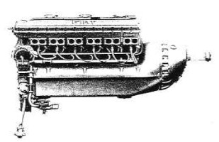 Fiat A30RA, with crank extension