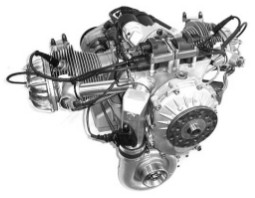 GAS 252 engine with supercharger and gear