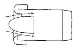 Foa, Simple pulsejet schematics, cut nozzle