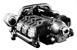 Franklin engine with 6 horizontally opposed cylinders