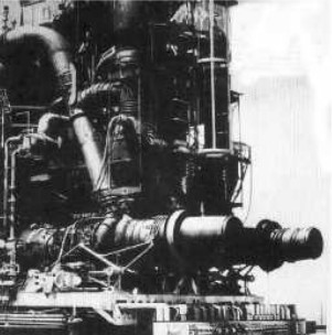 Montaje de pruebas del turborreactor atómico