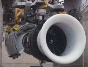 GE9x on test bench
