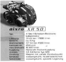 Folleto del Aixro XR-50