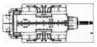 GSE engine with 12 horizontally opposed cylinders