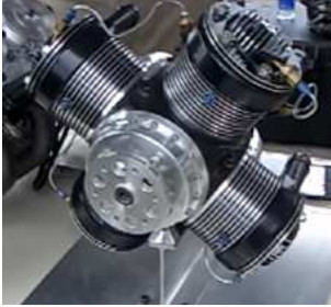 GSE 4-cylinder radial engine