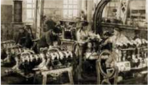 Otto aviation-engine factory