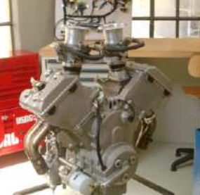Guzzi engine ready to be converted