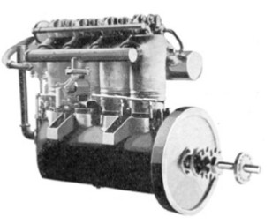 Ilustración mejor definida del motor de Hansen & Snow