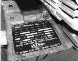 HAPI engine plate