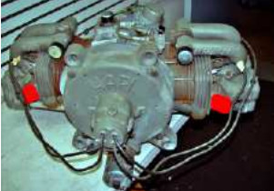 Vista posterior del motor medio Volkswagen de HAPI