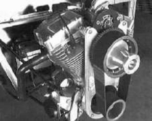 Harley engine mounting in more detail