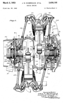 Hasbrouck, sección lateral del motor