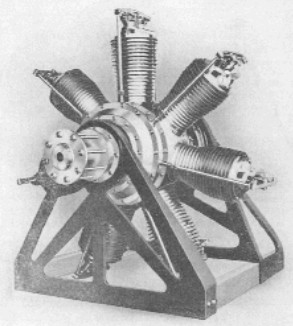Hendee Indian rotary radial engine