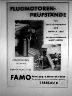 FAMO ad with their test benches