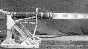 Test of a rocket engine