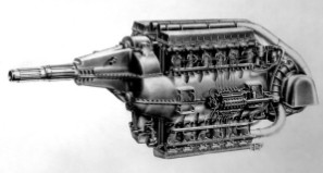 Hispano Suiza, 24Z of 24 cylinders in H, with blocks of 12V-Z