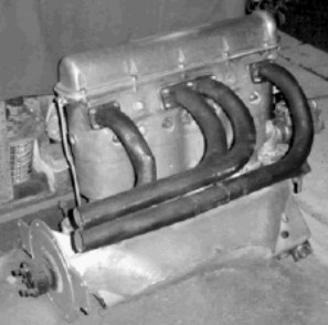 Motor con el bloque izquierdo del motor V8