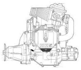 HKS engine with low gearbox