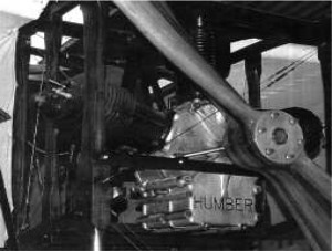 Humber three-cylinder engine