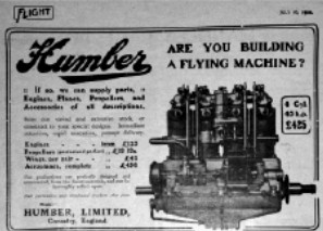 Humber engine ad in Flight