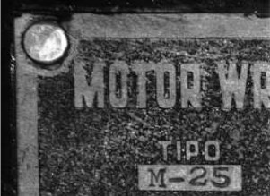 Engine plate detail