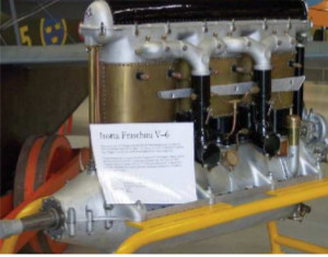 Isotta Fraschini con seis cilindros en línea, el V-6