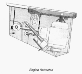 Engine retraction mechanism