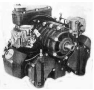 Kiekhaefer 2-cylinder inverted V-engine