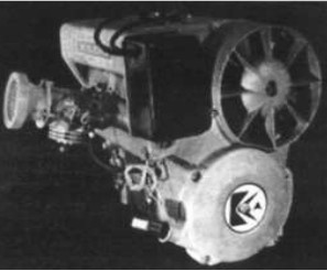 The two-cylinder, air-cooled Kiekhaefer