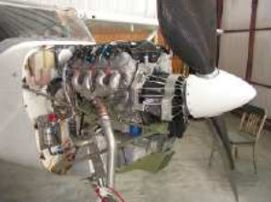 Motor GM instalado en Cessna